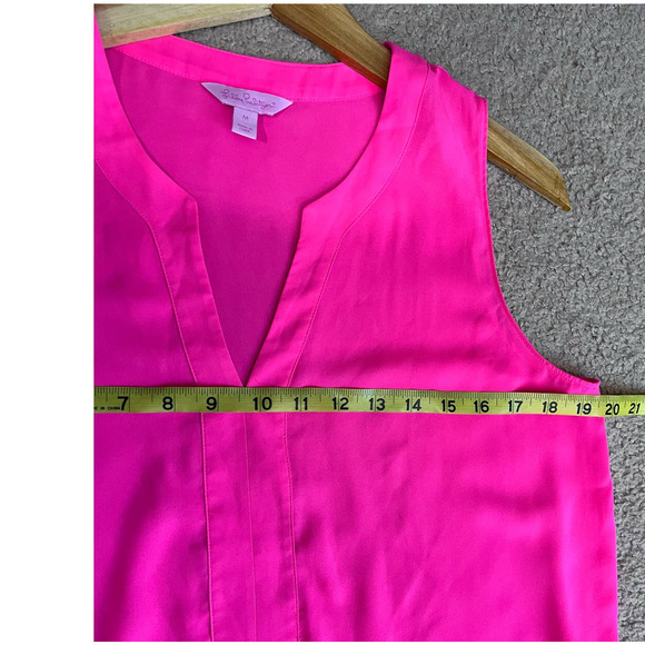 Lilly Pulitzer Pink Sleeveless Blouse - Picture 4 of 6